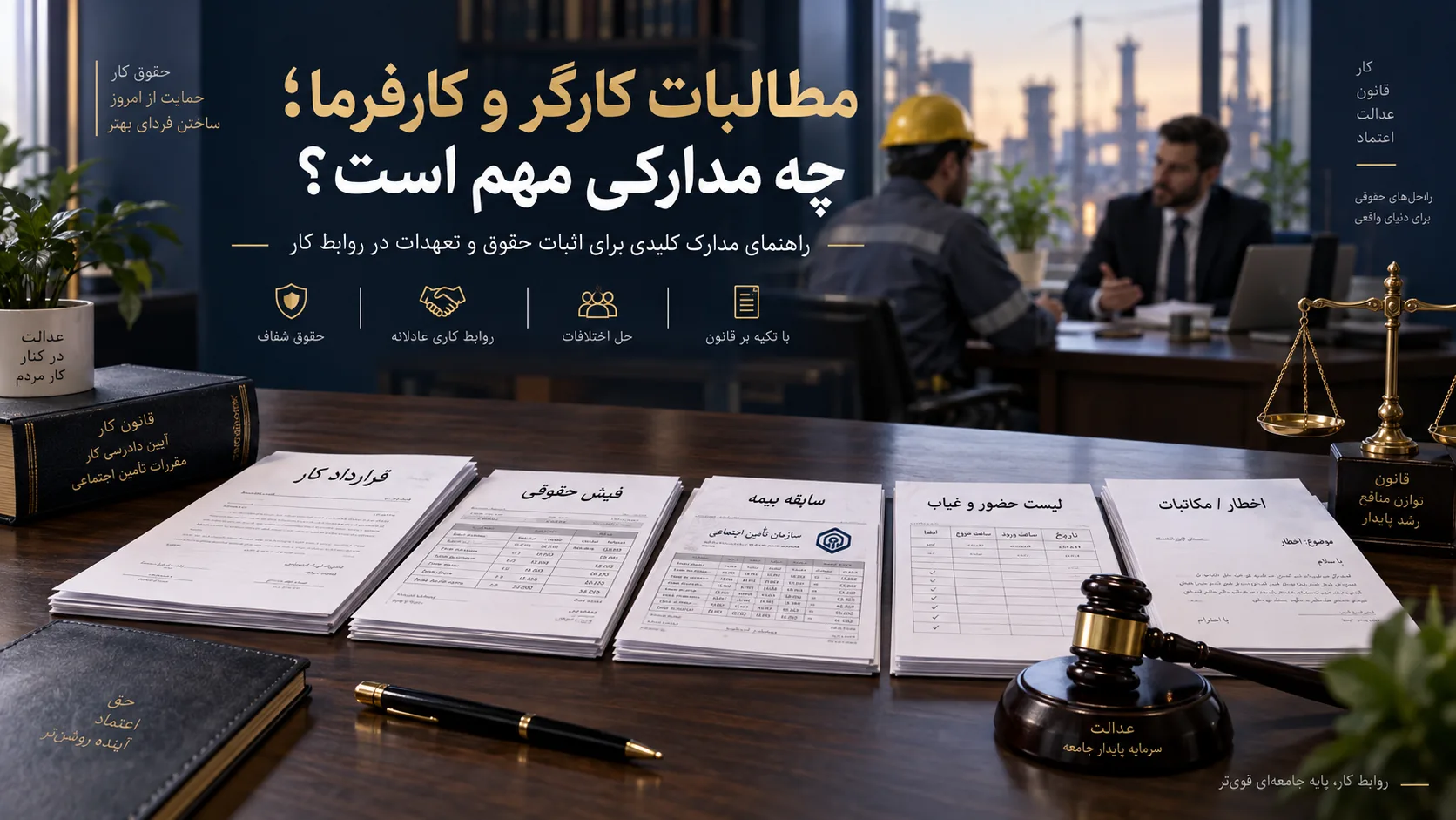 مطالبات کارگر و کارفرما؛ چه مدارکی مهم است؟