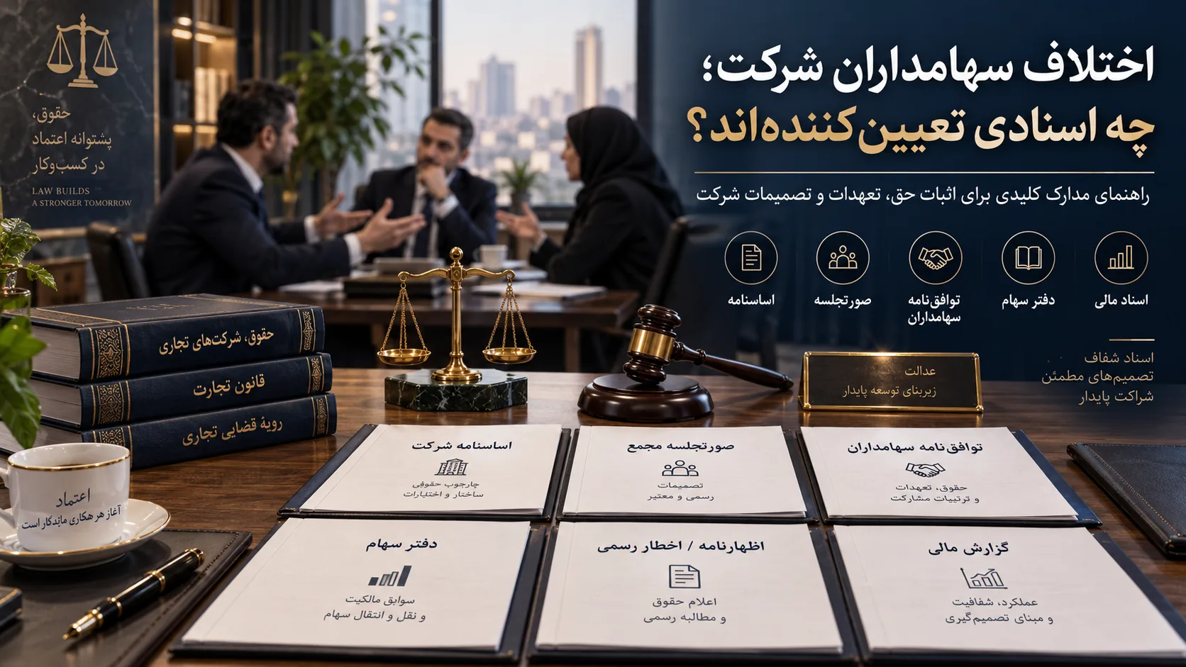 اختلاف سهامداران شرکت؛ چه اسنادی تعیین‌کننده‌اند؟