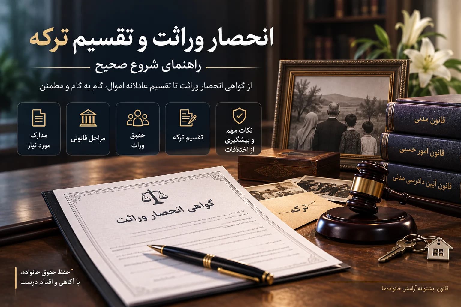 انحصار وراثت و تقسیم ترکه؛ راهنمای شروع صحیح